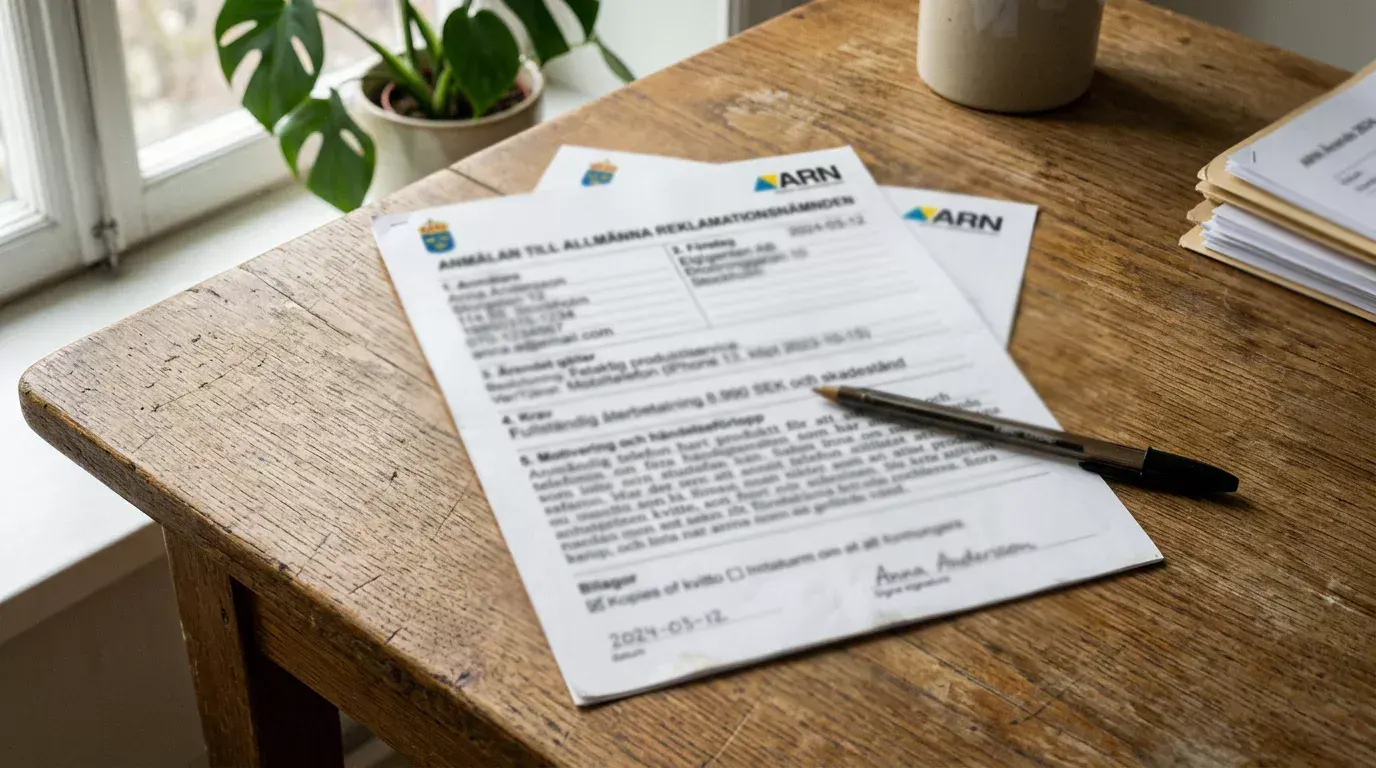 ARN — Allmänna reklamationsnämnden — vid konsumenttvister med casinon