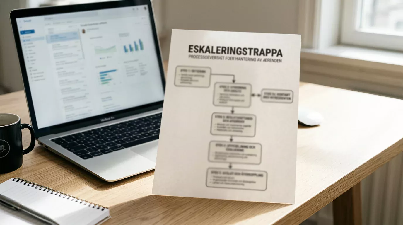 Eskaleringsväg för förlorat Swish-uttag — steg för steg