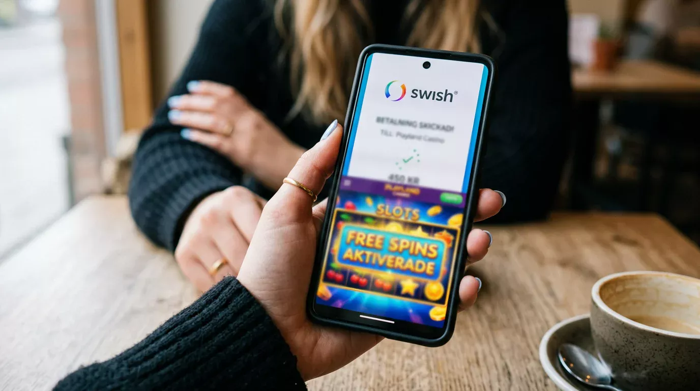 Free spins triggas automatiskt efter en Swish-insättning till casinot