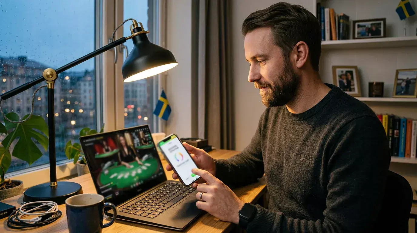 Insättningstempot vid live blackjack med Swish-finansiering