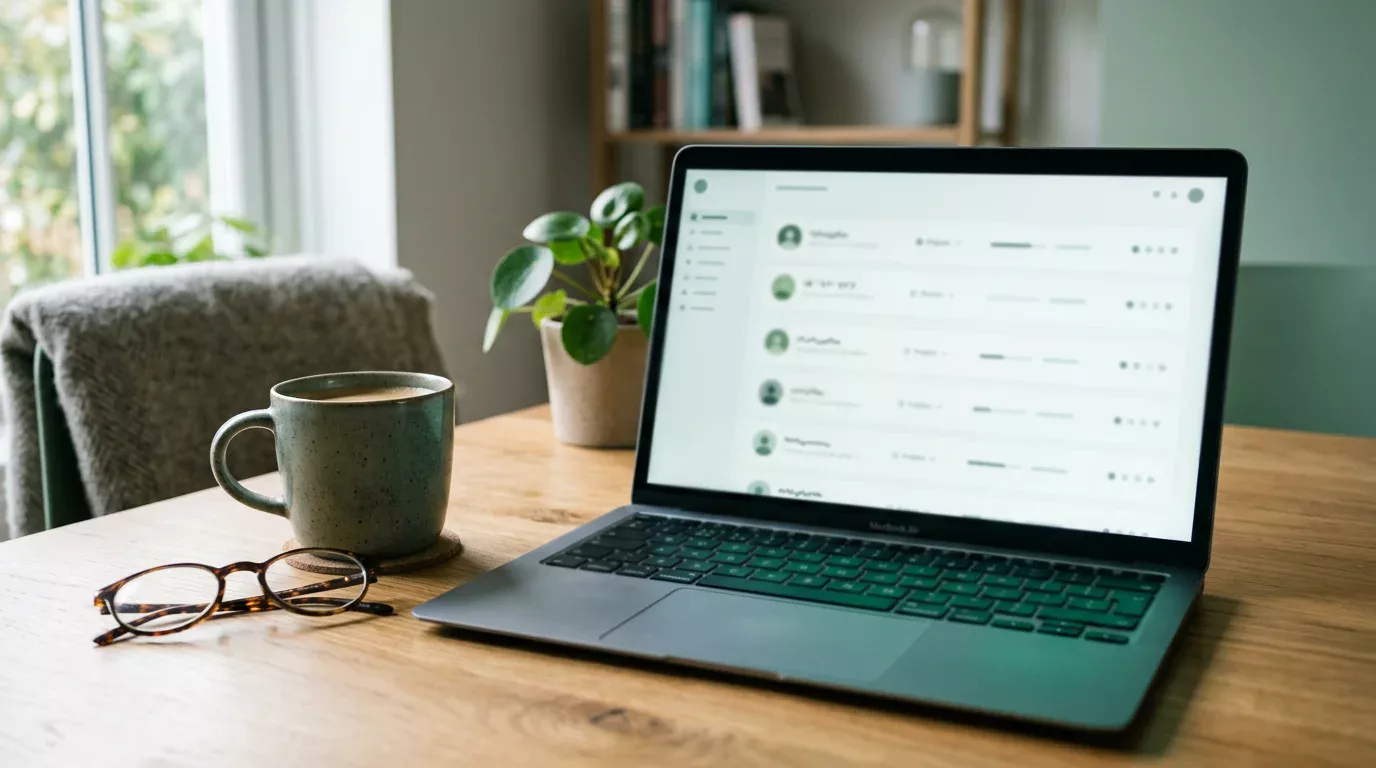 Laptop visar översikt av nya licenshavare på svensk spelmarknad